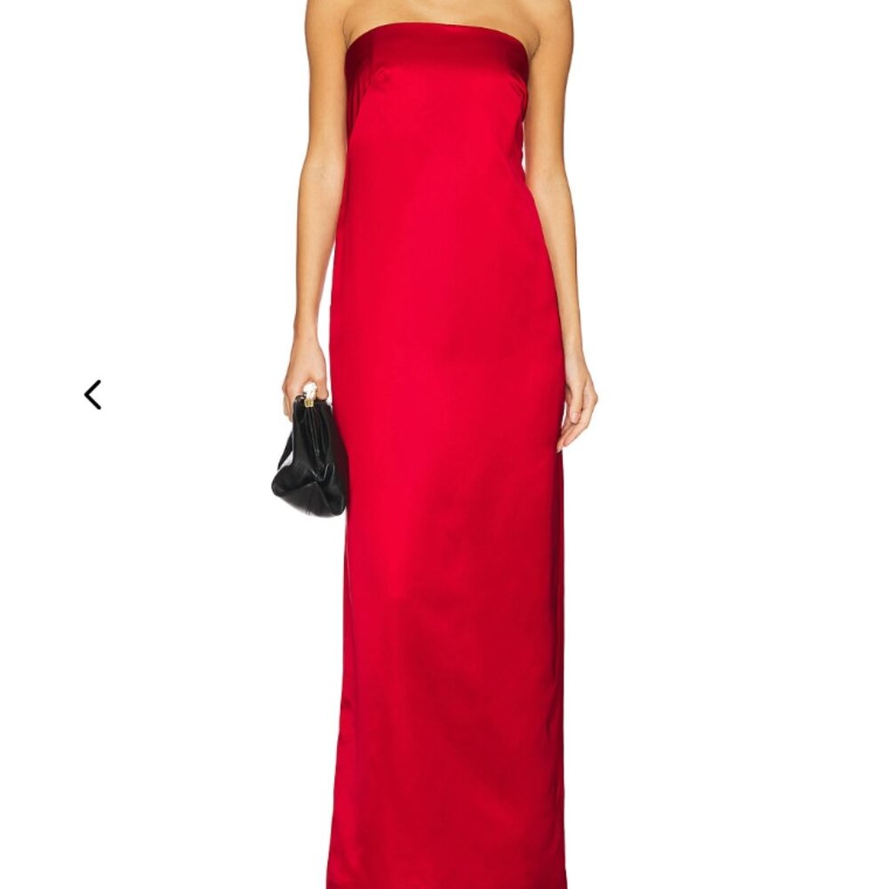 A.L.C Ani Gown Really Red Strapless Maxi Gown Dress NWT Size 10